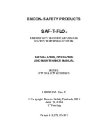 ENCON SAF-T-FLO STF30 Series Installation, Operation And Maintenance Manual предпросмотр