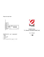 Предварительный просмотр 1 страницы Encore 5.1 Channel Surround Sound Card ENM232-6VIA User Manual