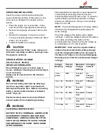 Preview for 24 page of Encore Caliber EC52FX730V3 Operator'S Manual