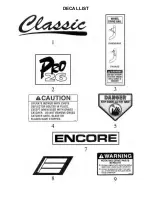 Предварительный просмотр 21 страницы Encore Classic 26SP100 Operator'S & Parts Manual