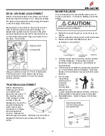 Предварительный просмотр 13 страницы Encore DART ED34FS600V Operator'S Manual