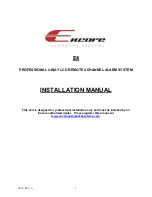 Предварительный просмотр 1 страницы Encore E-4 Installation Manual