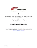 Preview for 1 page of Encore E9 Installation Manual