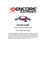 Предварительный просмотр 1 страницы Encore ENKVM-USBB Datasheet