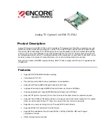 Preview for 1 page of Encore ENLTV-FM-2 Specification