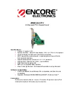 Предварительный просмотр 1 страницы Encore ENM232-4CTV Specifications