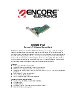 Предварительный просмотр 1 страницы Encore ENM232-8VIA Specifications