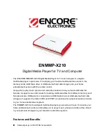 Предварительный просмотр 1 страницы Encore ENMMP-X210 - Specifications