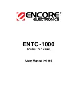 Preview for 1 page of Encore ENTC-1000 User Manual
