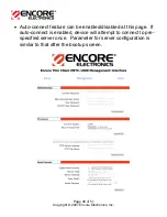 Preview for 48 page of Encore ENTC-1000 User Manual