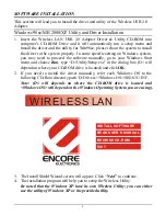 Preview for 9 page of Encore ENU-WI-G User Manual