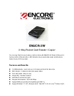 Предварительный просмотр 1 страницы Encore ENUCR-3WP Features And Benefits