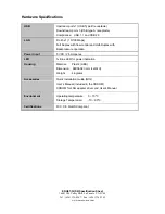 Preview for 3 page of Encore ENUET-3USB Specifications