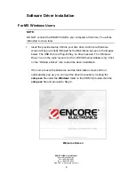 Preview for 8 page of Encore ENUET-3USB User Manual