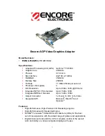 Encore ENVGA-55AG256 Datasheet предпросмотр