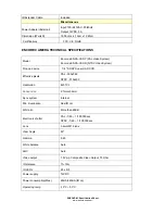 Preview for 4 page of Encore ENXDVR-4C Technical Specifications