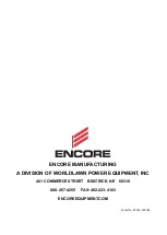 Preview for 28 page of Encore EW28X11BX Operator'S Manual