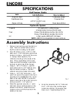 Предварительный просмотр 3 страницы Encore Premier HydroPro 48K250WT Operator'S Manual