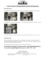 Preview for 5 page of Encore TR-150SS-15 Installation Manual