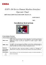 Preview for 12 page of ENDA EOP5-104 Series Installation Instructions Manual