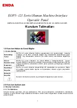 ENDA EOP5-121 Series Installation Instructions Manual preview