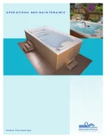 Preview for 1 page of Endless Pools Swim Spa Operation And Maintenance Manual