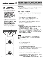 Предварительный просмотр 14 страницы Endless Summer 153100 Owner'S Manual
