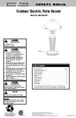 Endless Summer EWTR890SP Owner'S Manual preview