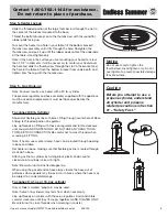 Предварительный просмотр 9 страницы Endless Summer GWT501A Owner'S Manual