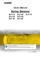 Endo ELF-15 User Manual preview