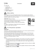 Предварительный просмотр 3 страницы endolite linx User Manual