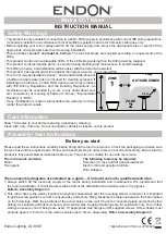 Preview for 1 page of Endon Mistral CCT 79668 Instruction Manual