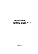 Endorphines Running order 1U Manual предпросмотр