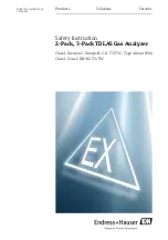 Endress+Hauser 2-Pack TDLAS Safety Instruction предпросмотр