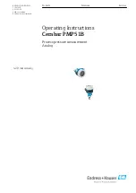 Предварительный просмотр 1 страницы Endress+Hauser Cerabar PMP51B Operating Instructions Manual