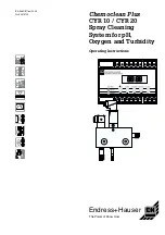 Endress+Hauser ChemoClean CYR 10 Operating Instructions Manual предпросмотр