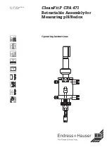 Предварительный просмотр 1 страницы Endress+Hauser CleanFit P CPA 471 Operating Instructions Manual