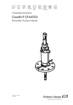 Предварительный просмотр 1 страницы Endress+Hauser Cleanfit P CPA472D Operating Instructions Manual