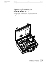 Endress+Hauser Conducal CLY421 Operating Instructions Manual предпросмотр