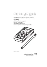 Предварительный просмотр 1 страницы Endress+Hauser CPM280 Manual