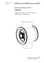 Endress+Hauser CUA261 Operating Instructions Manual предпросмотр