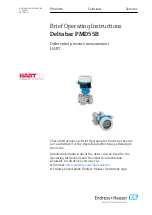 Endress+Hauser Deltabar PMD55B Brief Operating Instructions предпросмотр