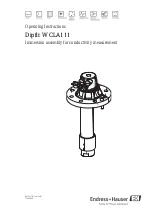 Предварительный просмотр 1 страницы Endress+Hauser Dipfit W CLA111 Operating Instructions Manual