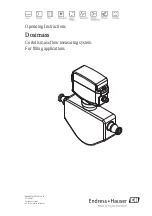 Endress+Hauser dosimass Operating Instructions Manual предпросмотр