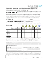 Предварительный просмотр 57 страницы Endress+Hauser dosimass Operating Instructions Manual