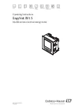 Предварительный просмотр 1 страницы Endress+Hauser EngyVolt RV15 Operating Instructions Manual