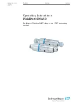 Endress+Hauser FieldPort SWA50 Operating Instructions Manual preview