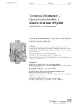 Предварительный просмотр 1 страницы Endress+Hauser FQG60 Technical Information & Operating Instructions