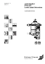 Предварительный просмотр 1 страницы Endress+Hauser gammapilot FTG 671 Operating Instructions Manual