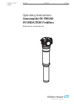 Предварительный просмотр 1 страницы Endress+Hauser Gammapilot M FMG60 FOUNDATION Fieldbus Operating Instructions Manual